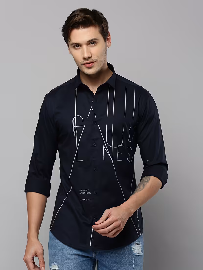 Typography Casual Shirt